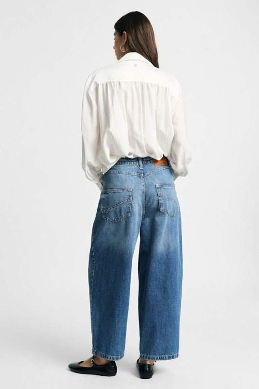 BIANCA SLOUCHY DENIM PANTS - Vesta Donna