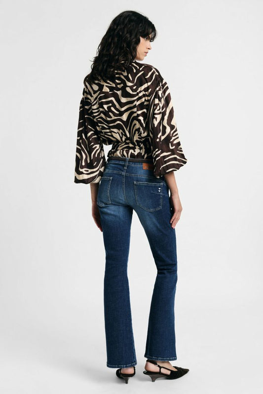SIENNA FLARE DENIM PANTS - Vesta Donna