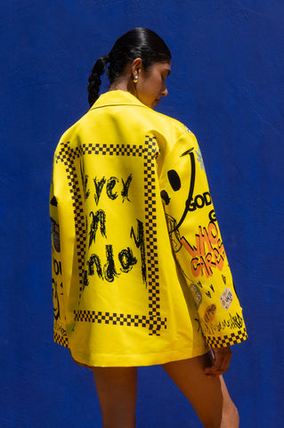 OUT OF LINE JACKET YELLOW - Vesta Donna