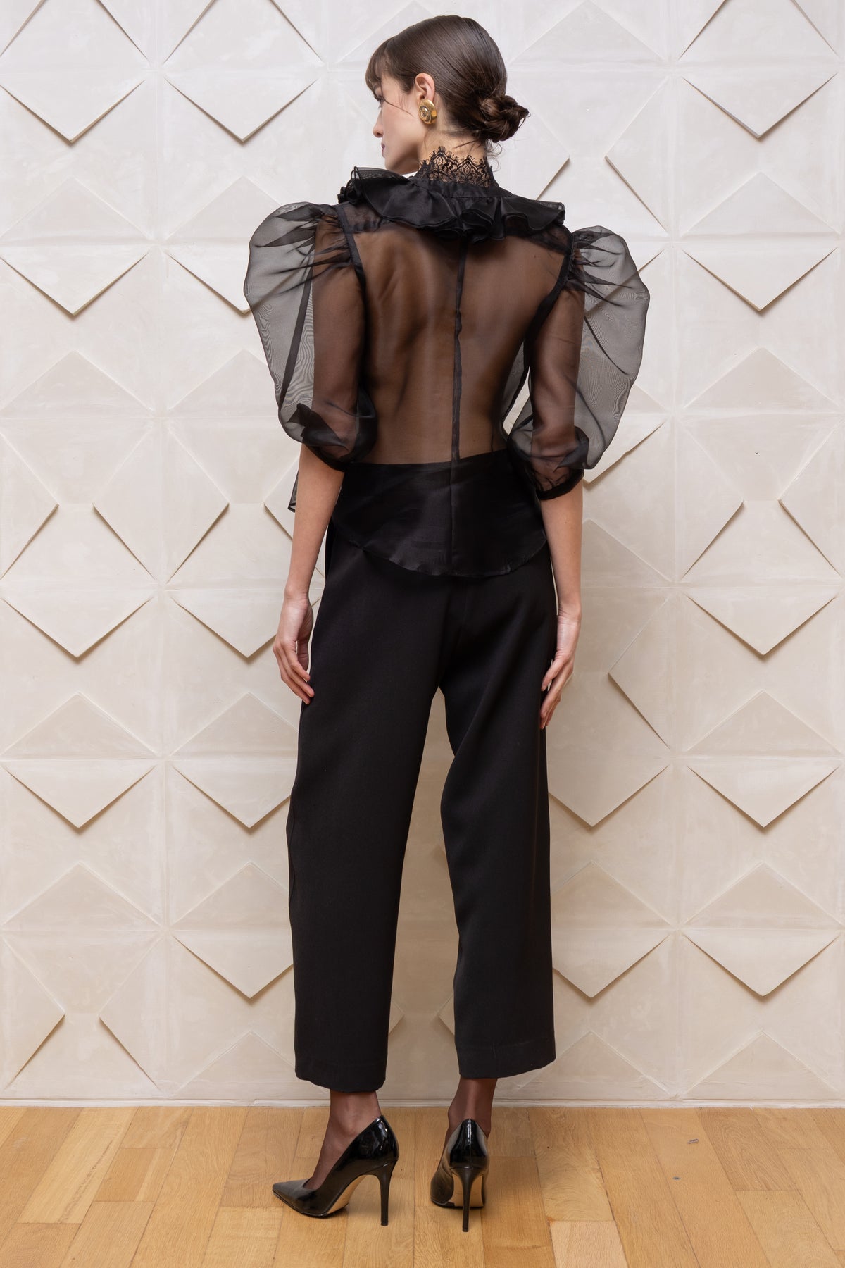 ZUMA TAILORED PANTS BLACK - Vesta Donna