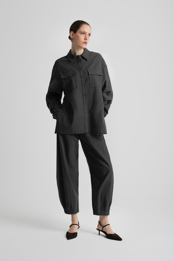 KRISTA PANTS GREY - Vesta Donna