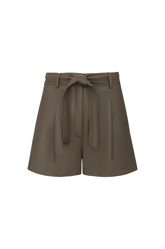 SHELLY ECO LEATHER SHORTS - Vesta Donna