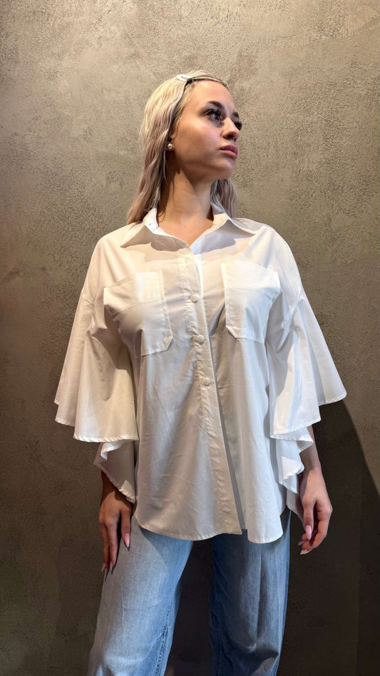 SUZIE SHIRT ECRU - Vesta Donna