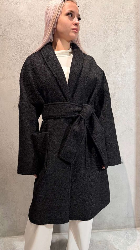 MANDY COAT BLACK - Vesta Donna