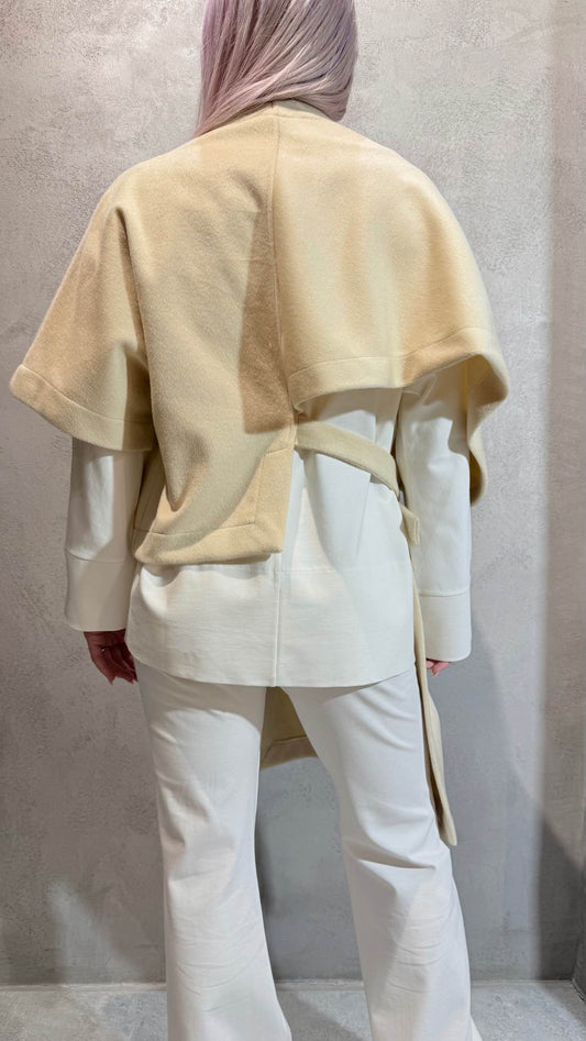 REINA PONCHO ECRU - Vesta Donna