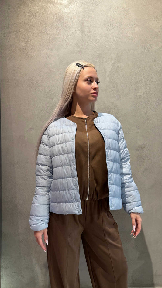 CARIN JACKET LIGHT BLUE - Vesta Donna