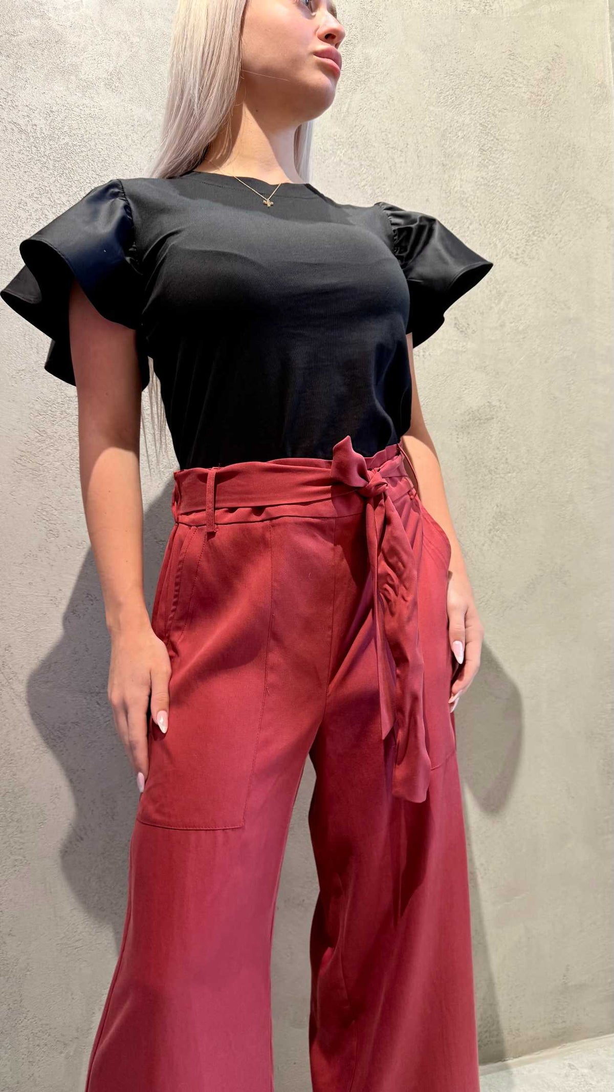 SOPHIA CROP PANTS CHILLY - Vesta Donna