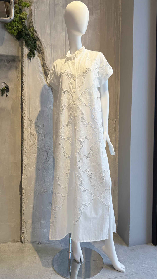 ELECTRA DRESS WHITE - Vesta Donna