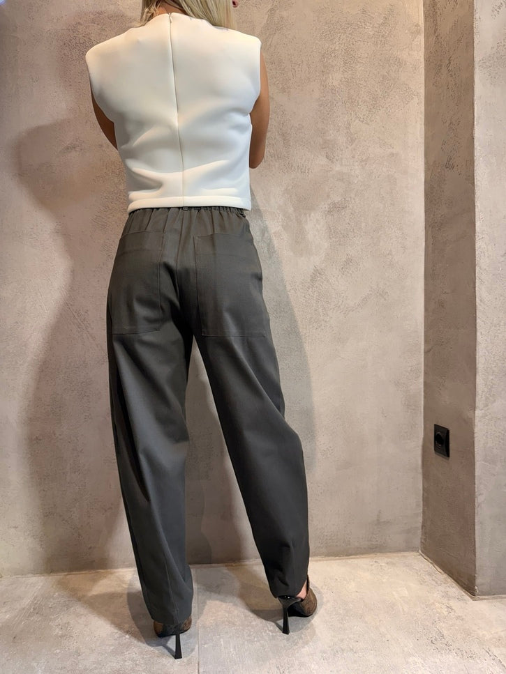 BRENDA PANTS CARBON - Vesta Donna