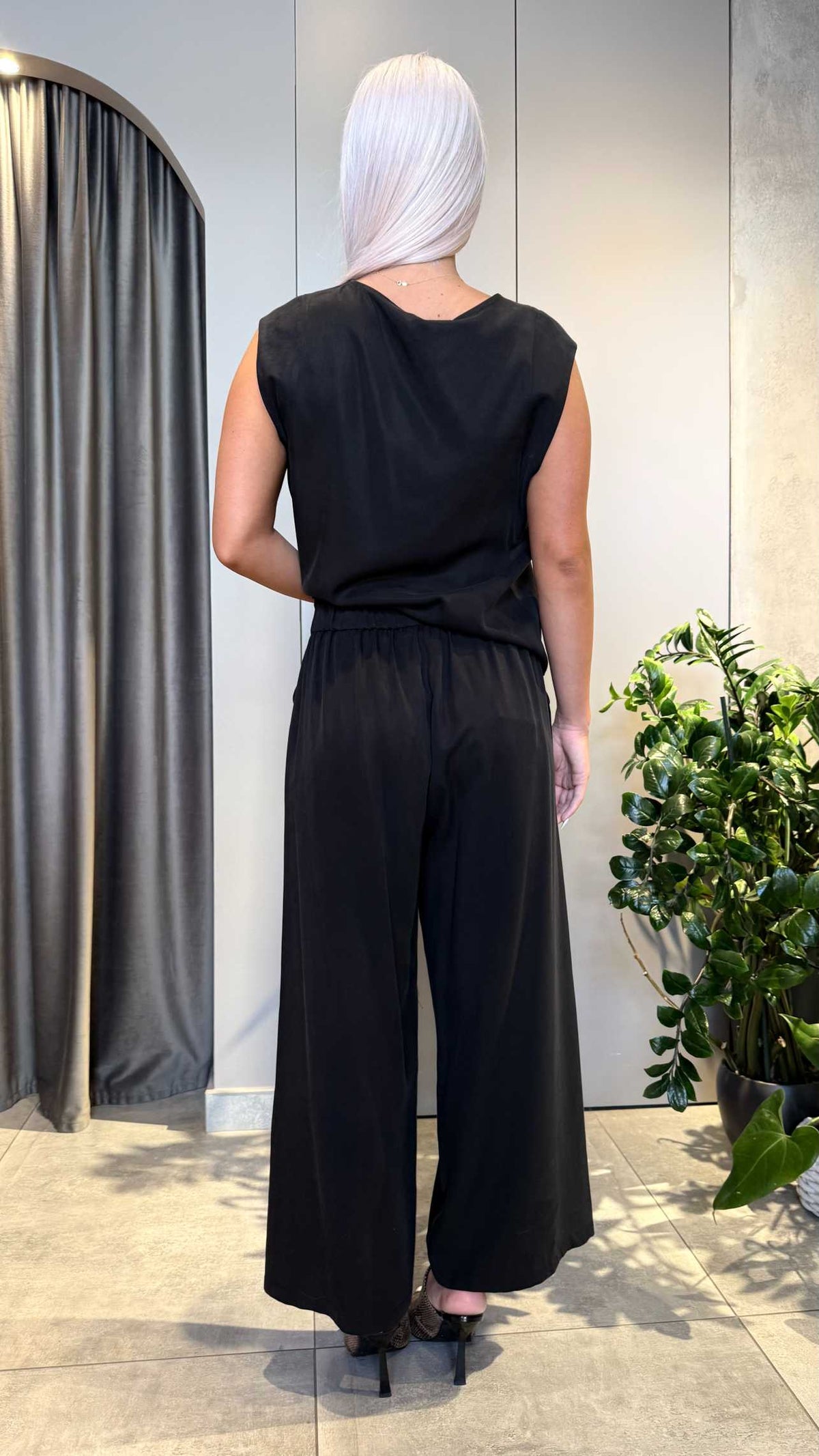 SOPHIA LYOCELL SET BLACK - Vesta Donna