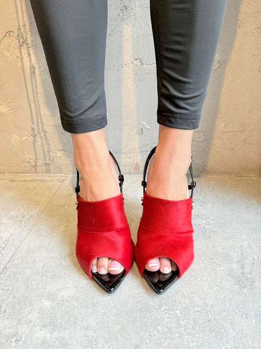 SHANNON PONYSKIN MULES - Vesta Donna