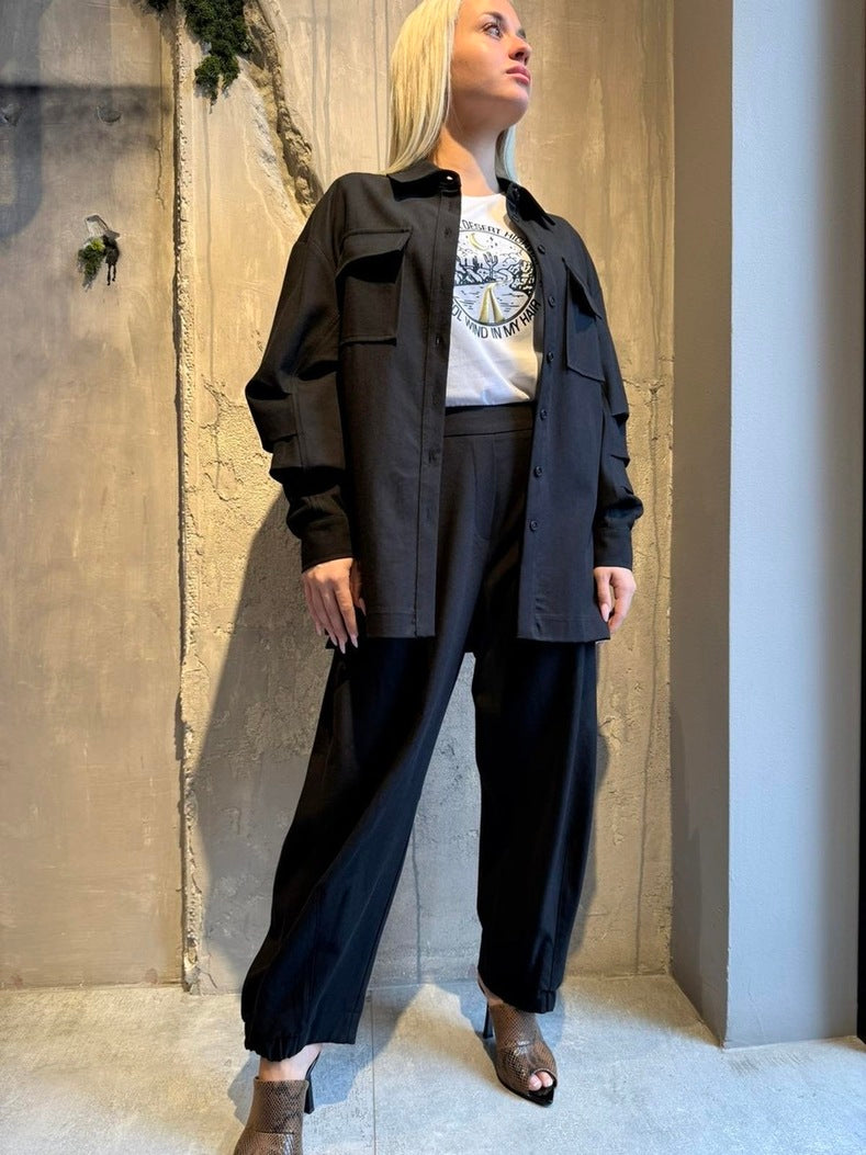 KRISTA PANTS BLACK - Vesta Donna