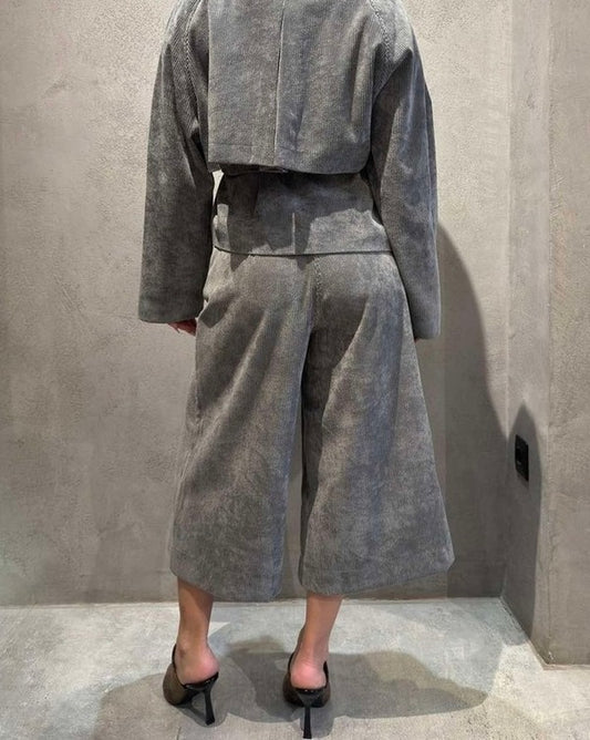 HARIA BERMUDA SHORTS GREY - Vesta Donna