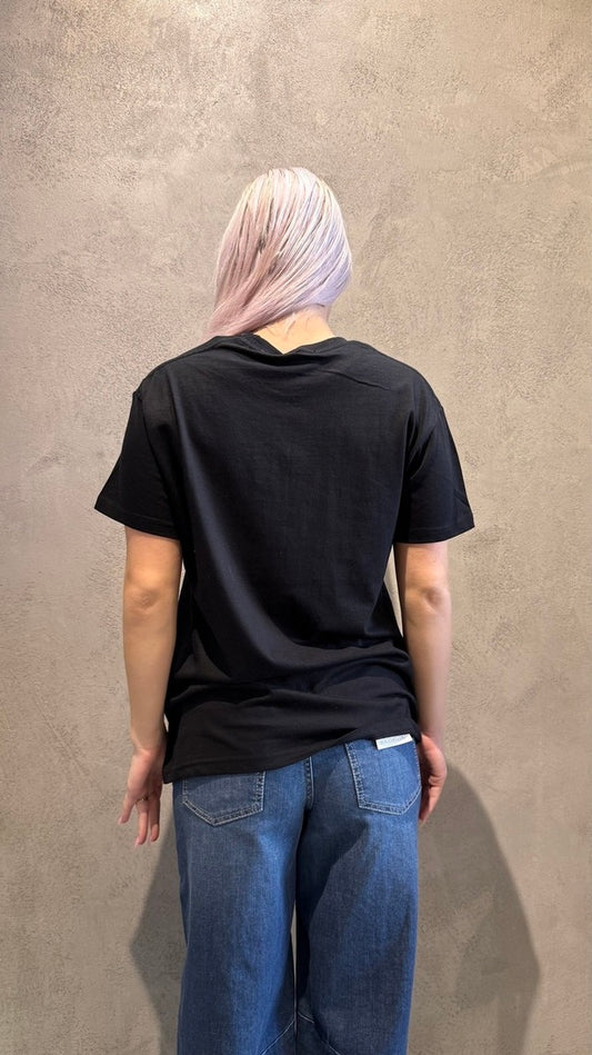CUPID UNIVERSITY T-SHIRT BLACK - Vesta Donna