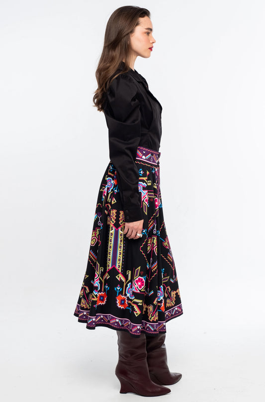 EMBLEM MIDI SKIRT - Vesta Donna