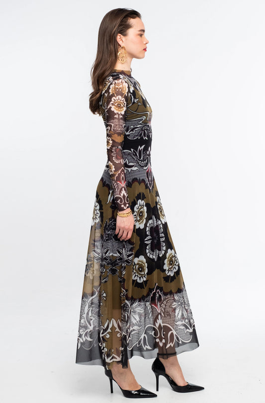 BLOOM LONG DRESS - Vesta Donna