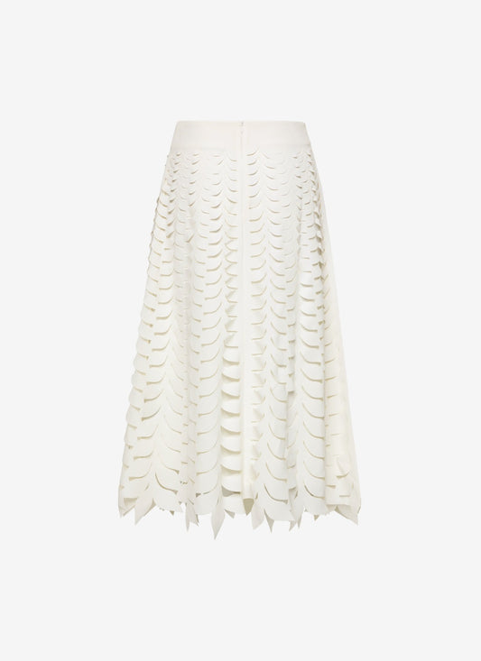 LUISA MIDI SKIRT A-LINE WHITE - Vesta Donna