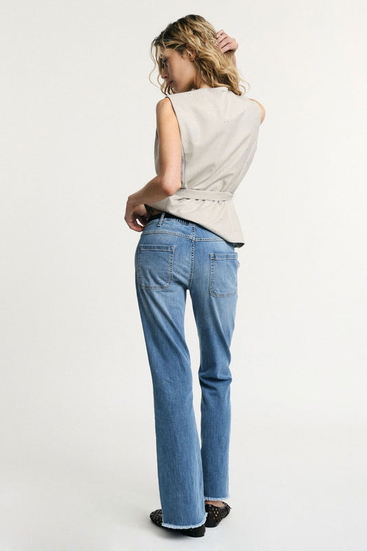  LEANNE BELL BOTTOM JEANS - Vesta Donna 