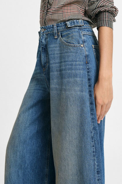  ARIA WIDE DENIM PANTS - Vesta Donna 