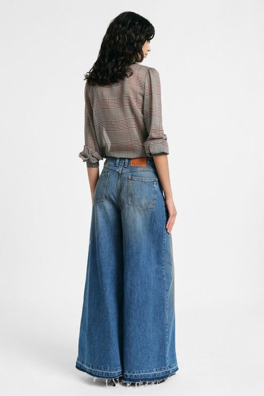  ARIA WIDE DENIM PANTS - Vesta Donna 