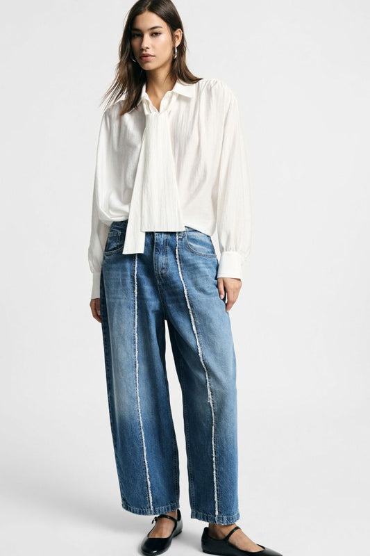  BIANCA SLOUCHY DENIM PANTS - Vesta Donna 