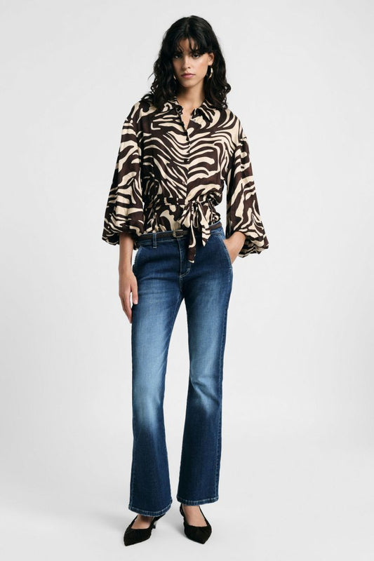  SIENNA FLARE DENIM PANTS - Vesta Donna 