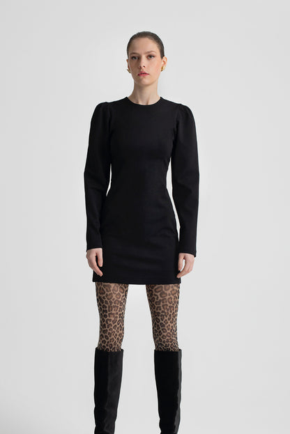  KILEY MINI DRESS BLACK - Vesta Donna 