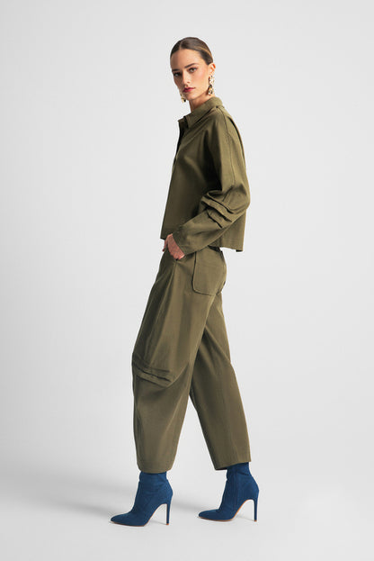  LIZZA PANTS KHAKI - Vesta Donna 