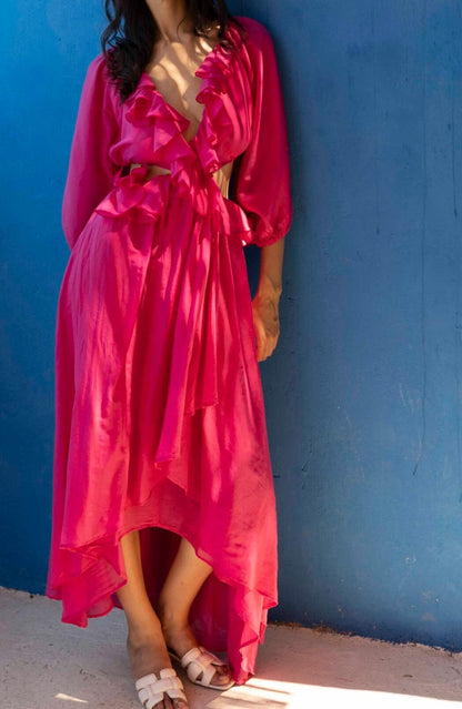 NYSA DRESS FUCHSIA - Vesta Donna 