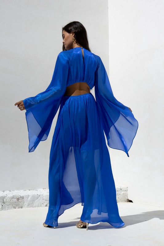  SEEZY CUT OUT DRESS BLUE ROYAL - Vesta Donna 