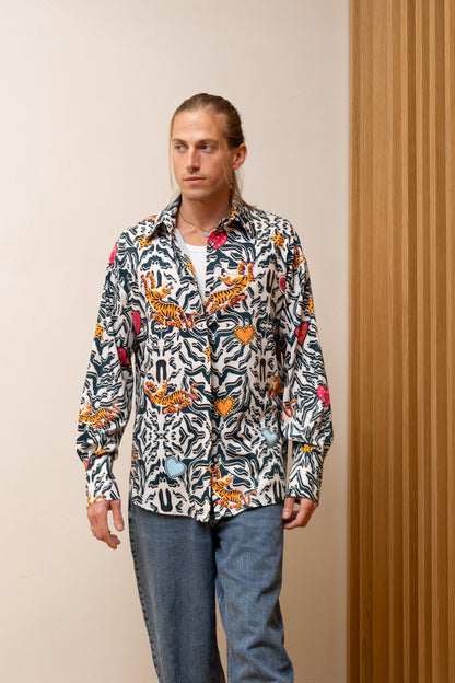  WILD HEART PRINT SHIRT - Vesta Donna 