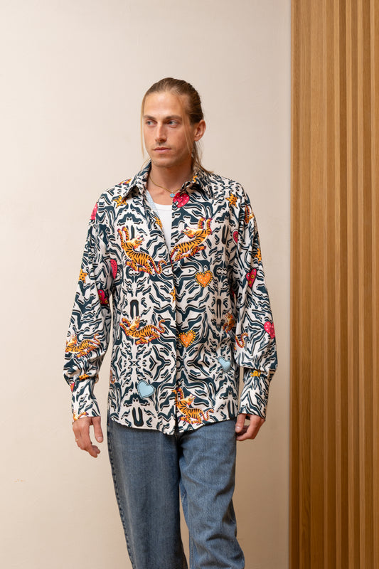  WILD HEART PRINT SHIRT - Vesta Donna 