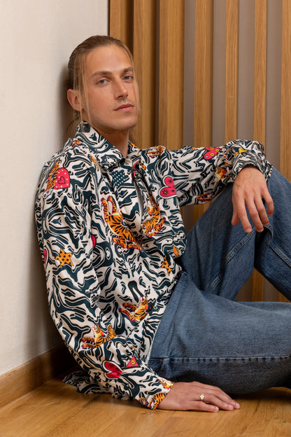  WILD HEART PRINT SHIRT - Vesta Donna 