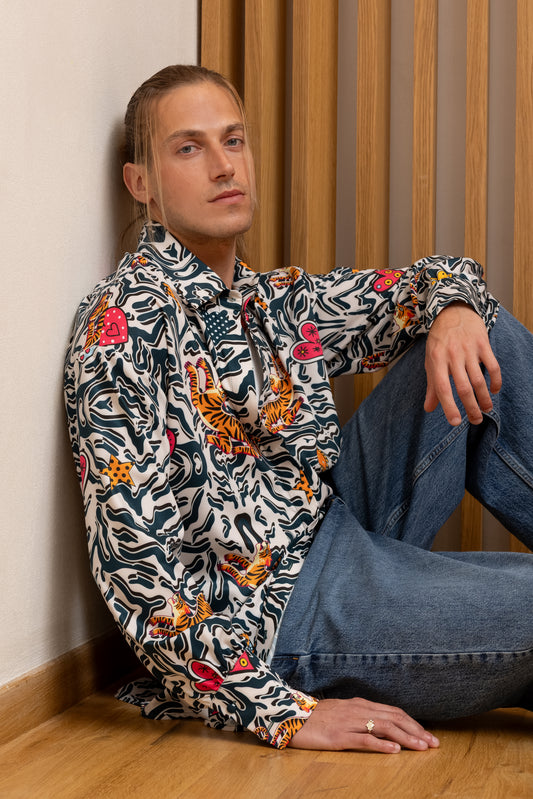  WILD HEART PRINT SHIRT - Vesta Donna 