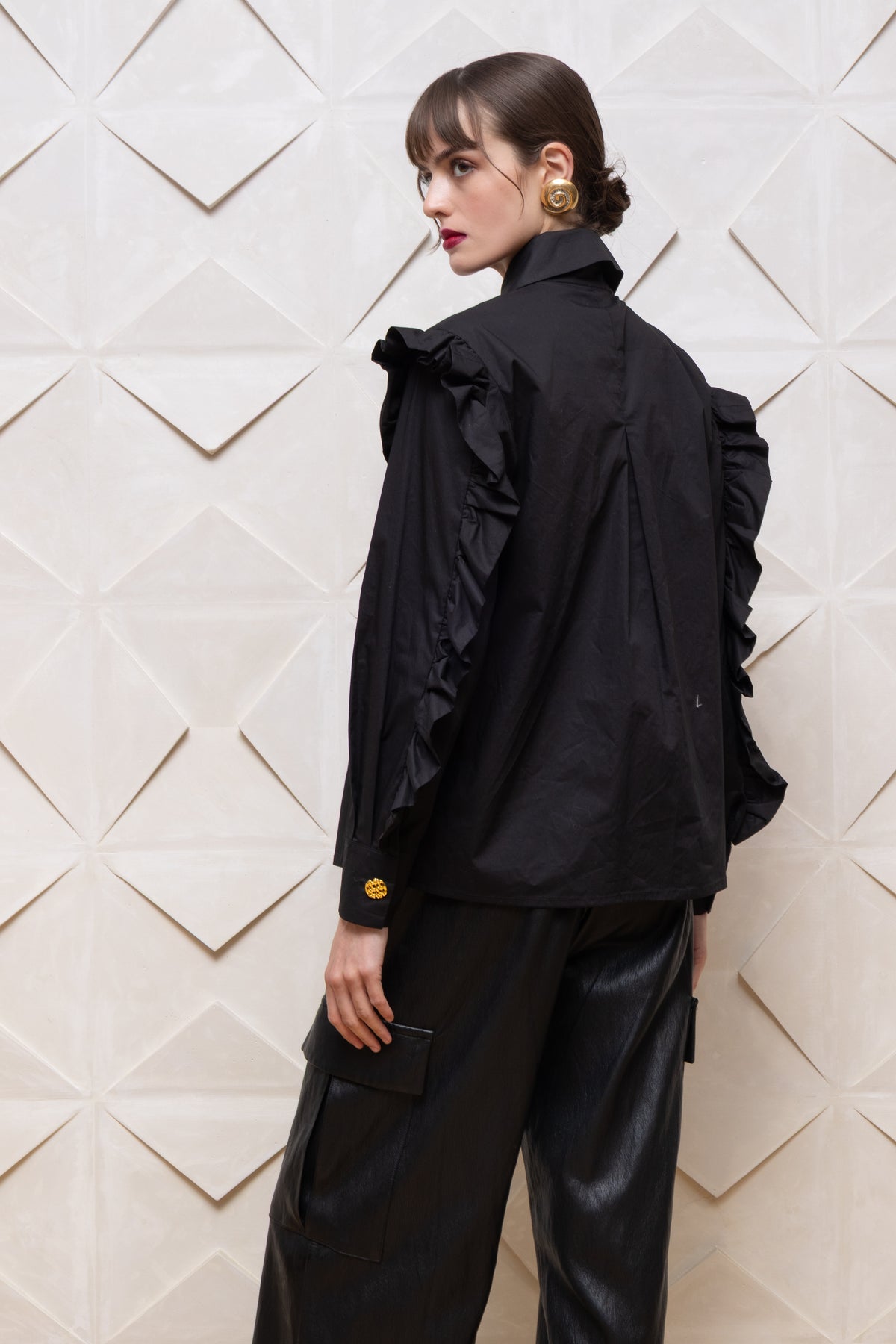  VEGGY SHIRT BLACK - Vesta Donna 