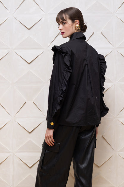  VEGGY SHIRT BLACK - Vesta Donna 