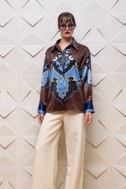  HEYZA PRINT SHIRT - Vesta Donna 