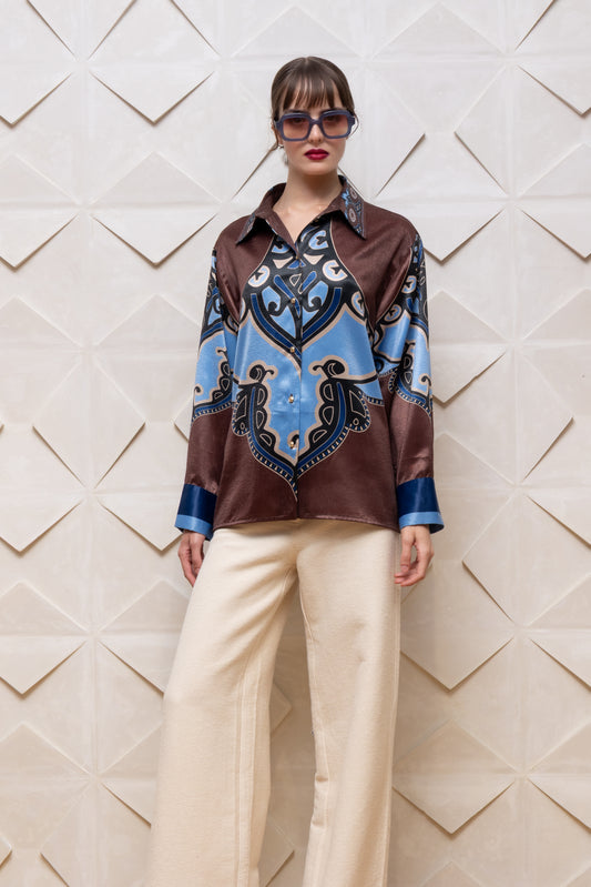  HEYZA PRINT SHIRT - Vesta Donna 