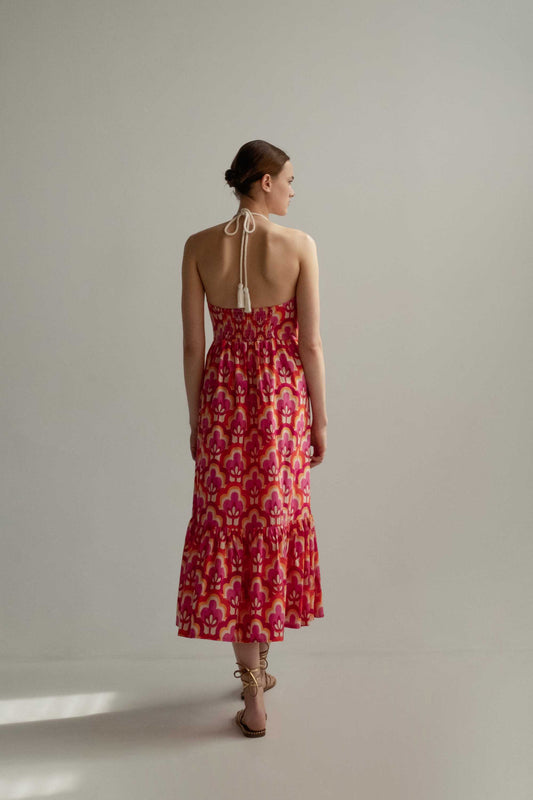  FLOWERS LONG DRESS - Vesta Donna 