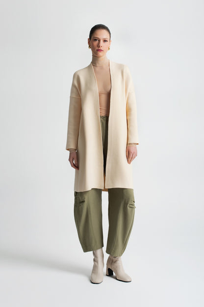  LILLIAN CARDIGAN BEIGE - Vesta Donna 