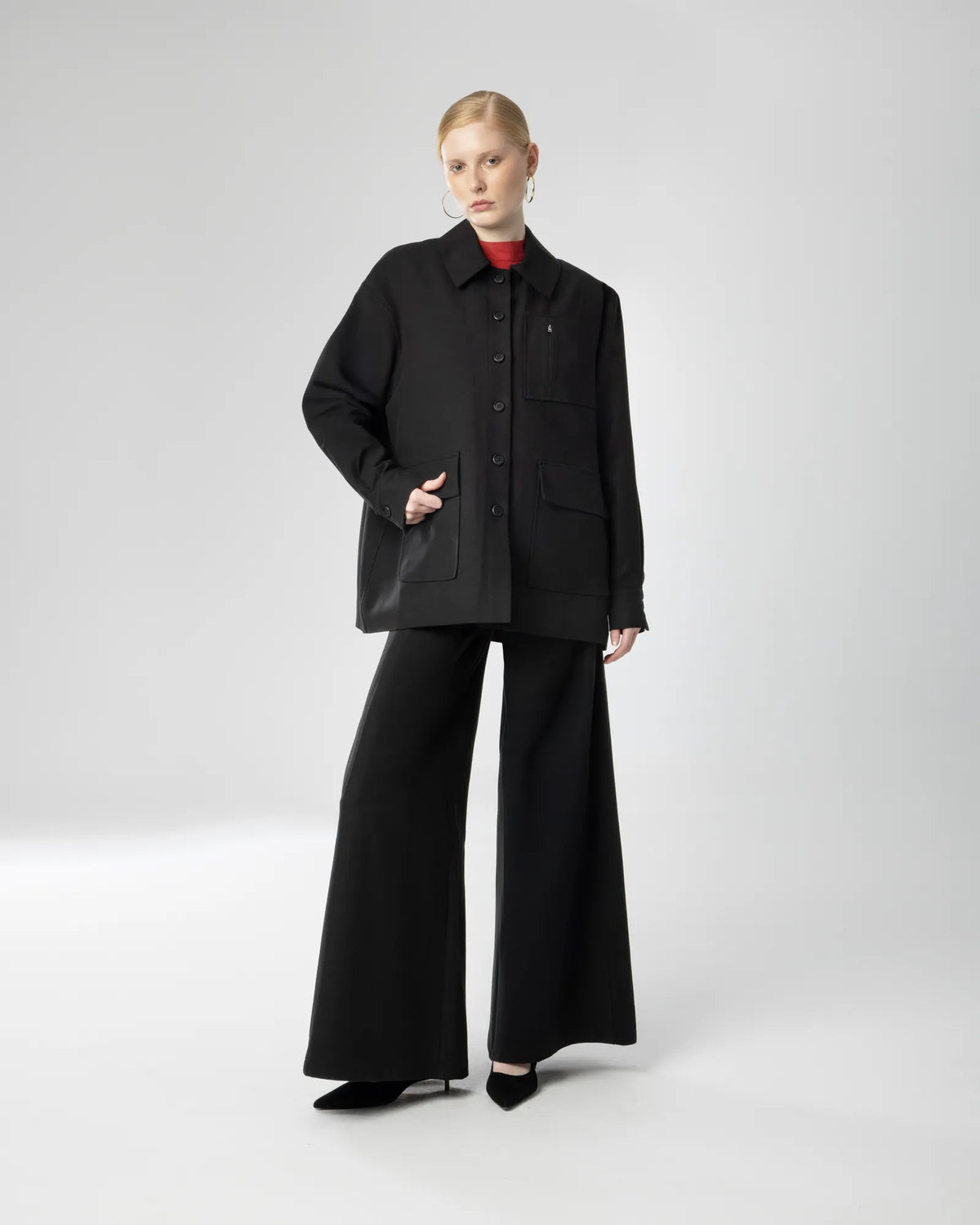  YULLI COAT BLACK - Vesta Donna 