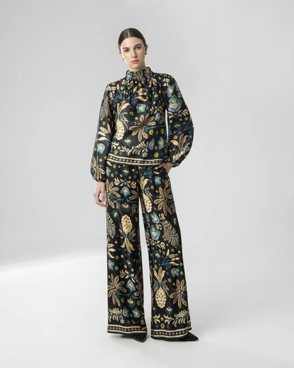  FLOWERS SATIN SET - Vesta Donna 
