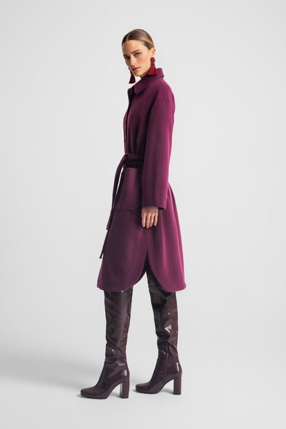  WILLOW COAT BORDEAUX - Vesta Donna 