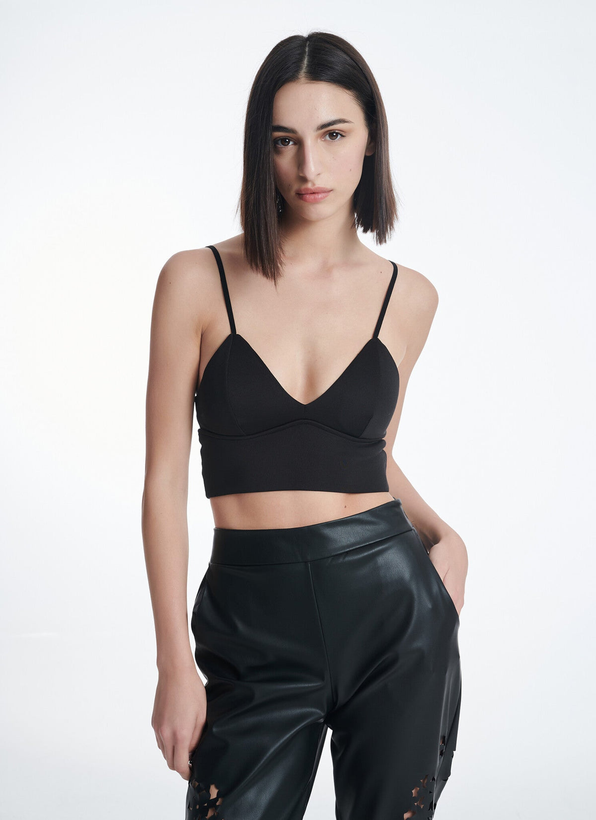  MICHEL TOP BLACK - Vesta Donna 