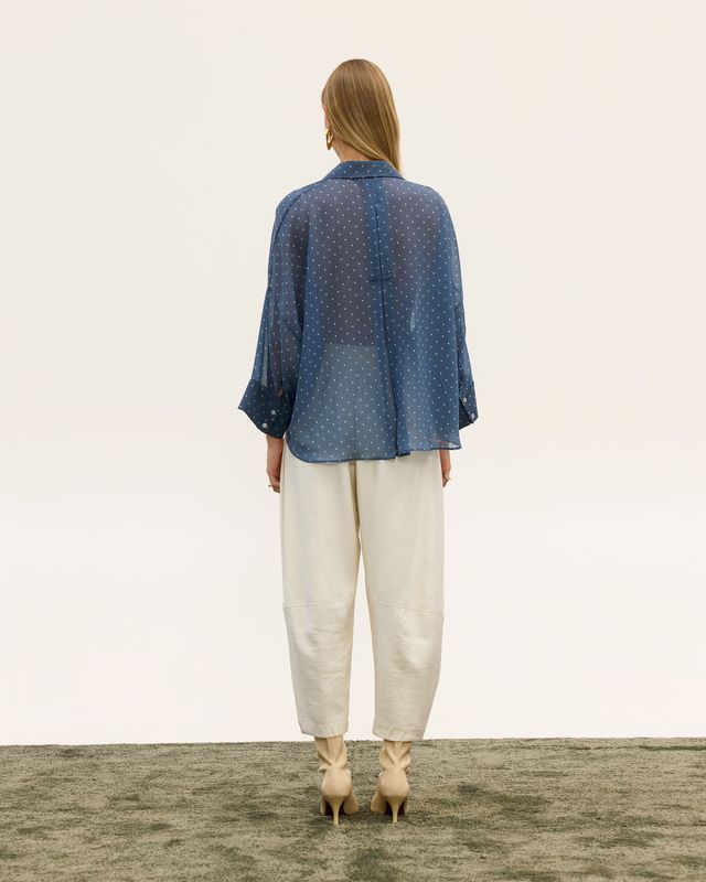  DAPHNE SHEER DOT SHIRT - Vesta Donna 