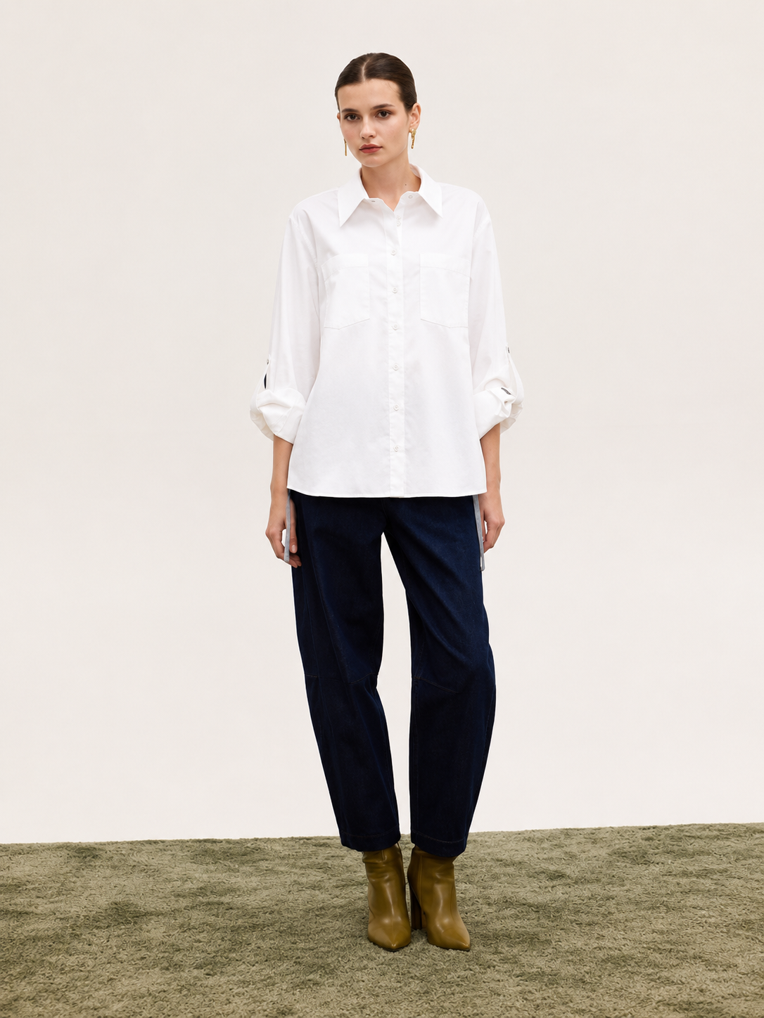  LIVIA RELAXED SHIRT WHITE - Vesta Donna 