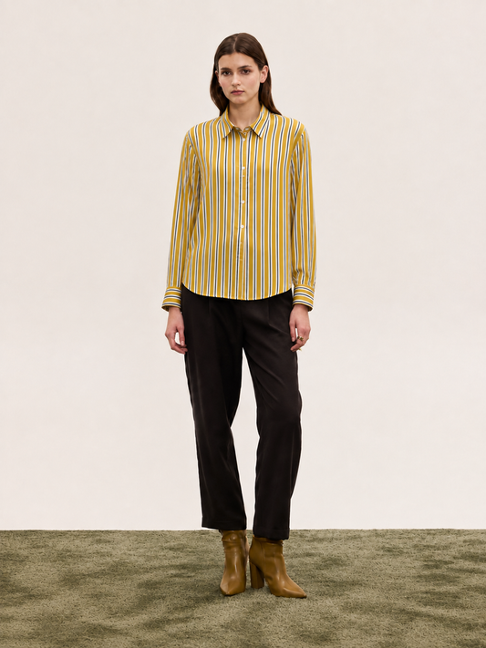  SOLEIL STRIPE SHIRT YELLOW - Vesta Donna 