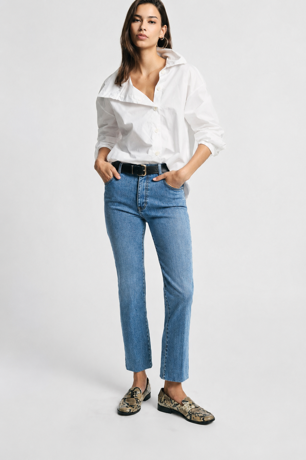  LILA STAIGHT DENIM PANTS - Vesta Donna 