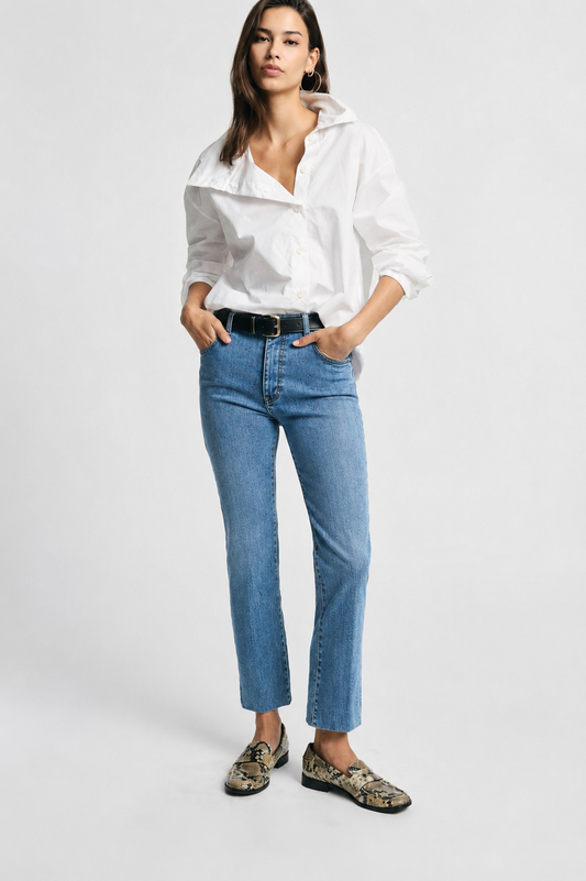  LILA STAIGHT DENIM PANTS - Vesta Donna 