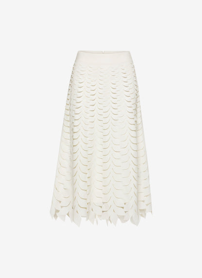  LUISA MIDI SKIRT A-LINE WHITE - Vesta Donna 